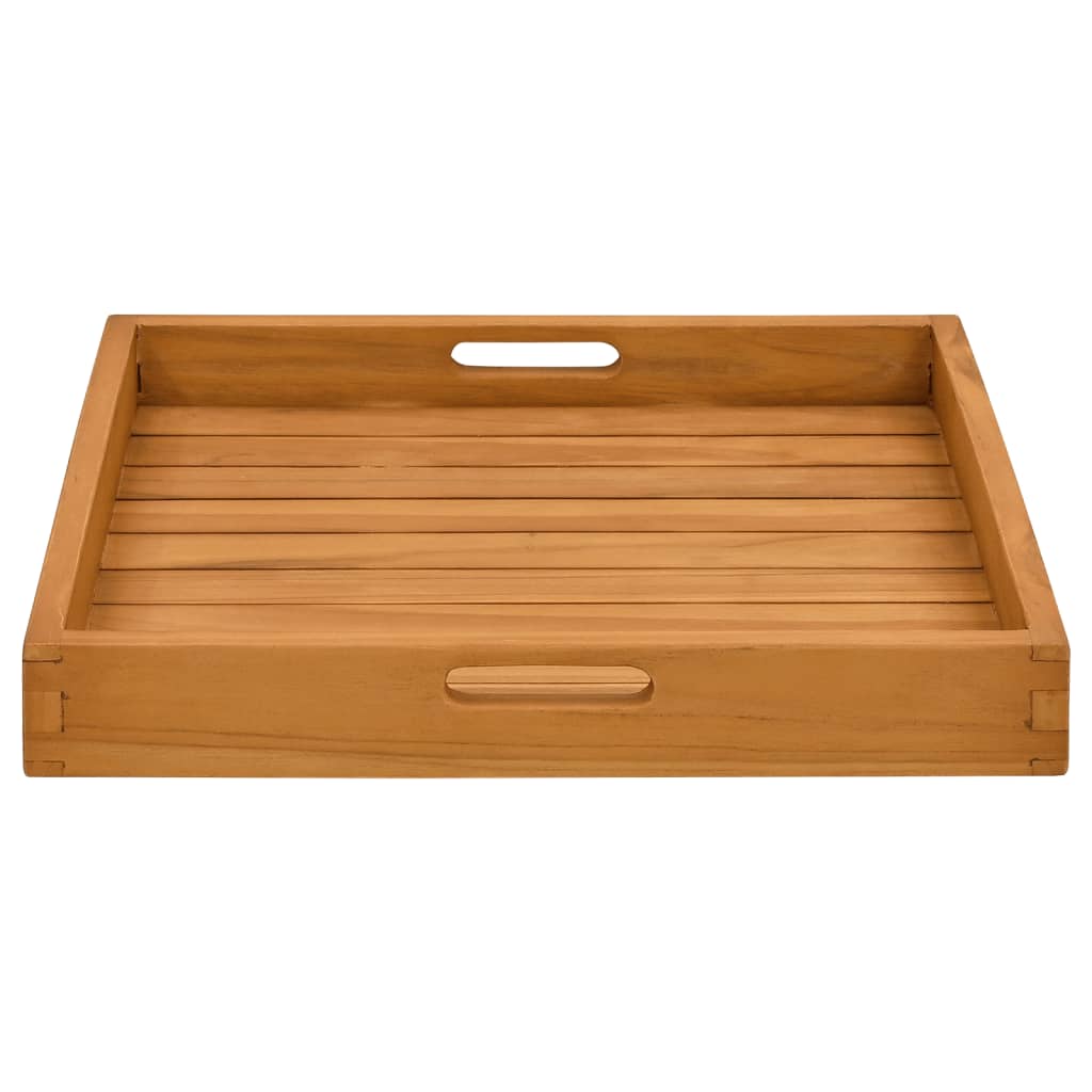 Serviertablett Massivholz Teak