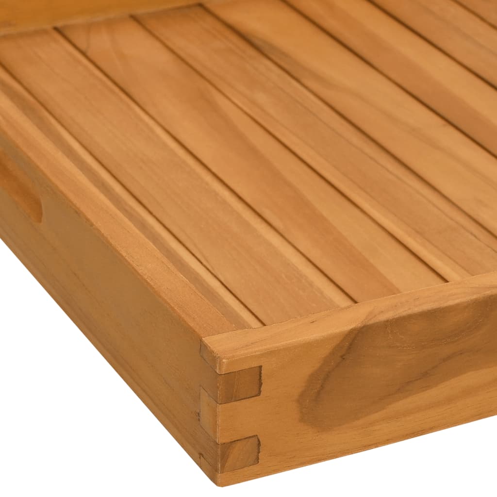 Serviertablett Massivholz Teak