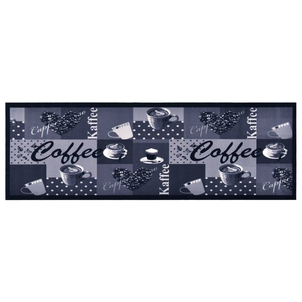 Küchenbodenmatte Waschbar Kaffee Blau Kaffeeblau