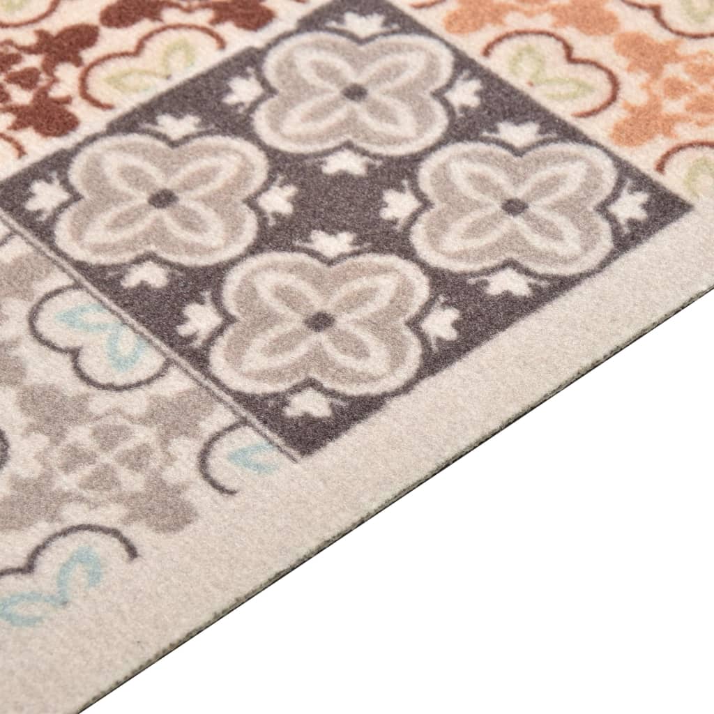 Küchenteppich Waschbar Mosaik Mehrfarbig Mosaikfarbe