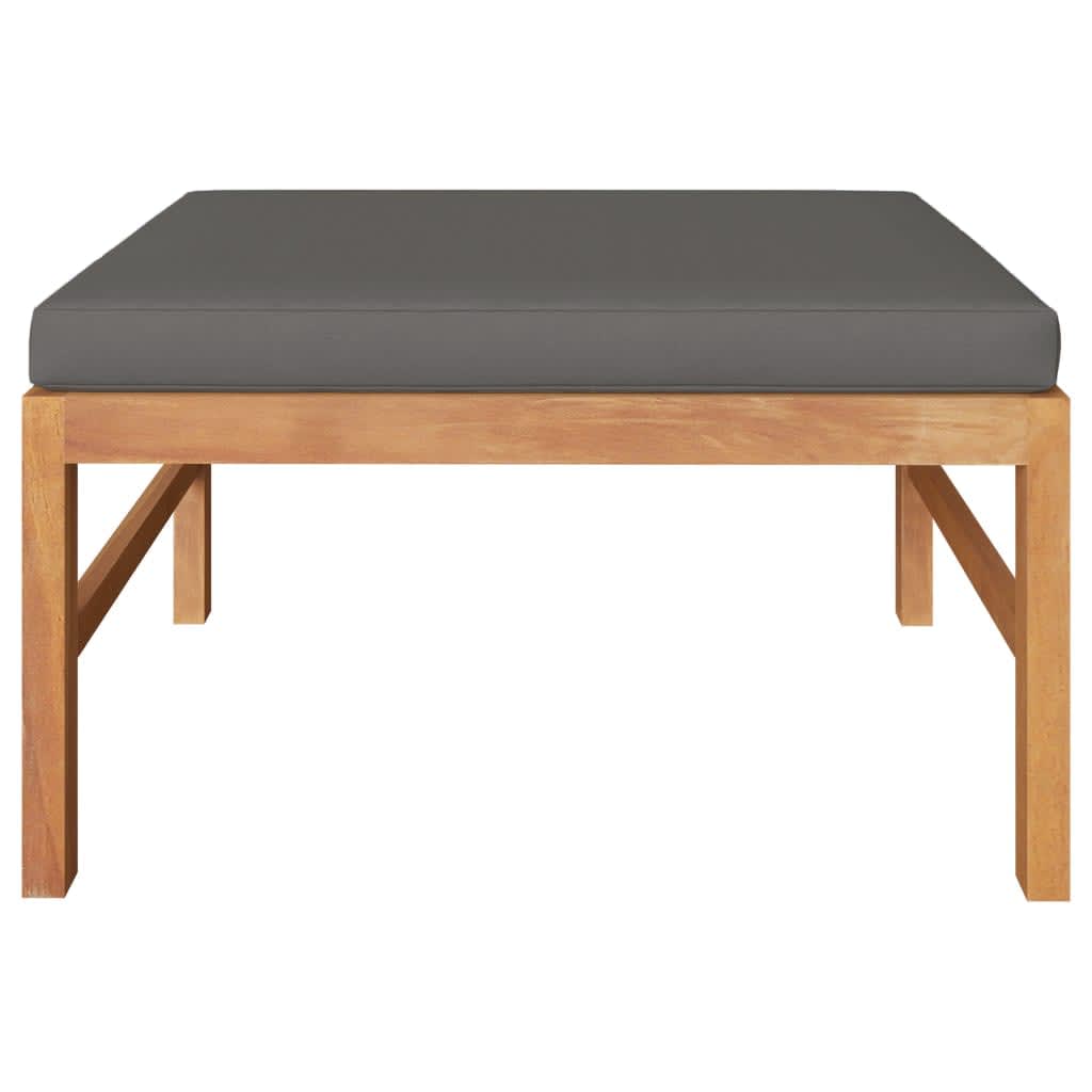 3-Tlg. Garten-Lounge-Set Mit Kissen Teakholz