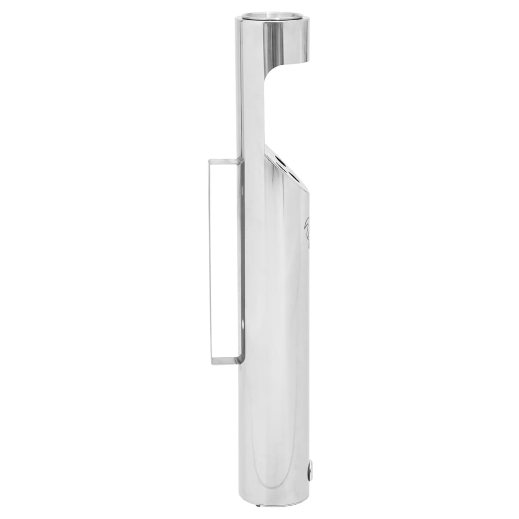 Wand-Aschenbecher Edelstahl Blau