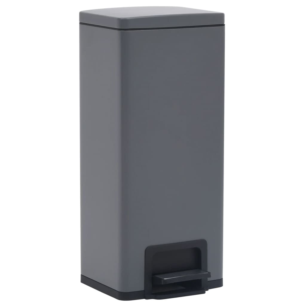 Mülleimer Mit Pedal Anti-Fingerabdruck 30 L Edelstahl