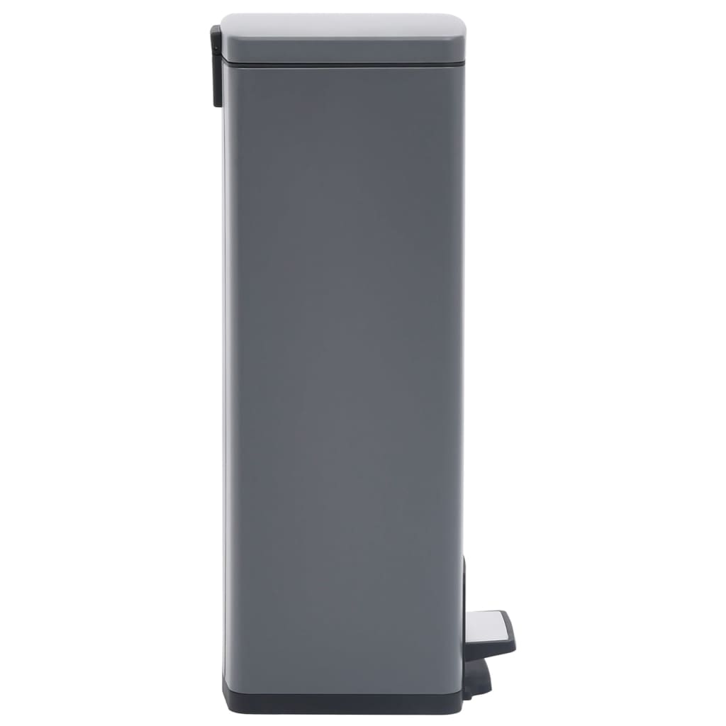 Mülleimer Mit Pedal Anti-Fingerabdruck 30 L Edelstahl
