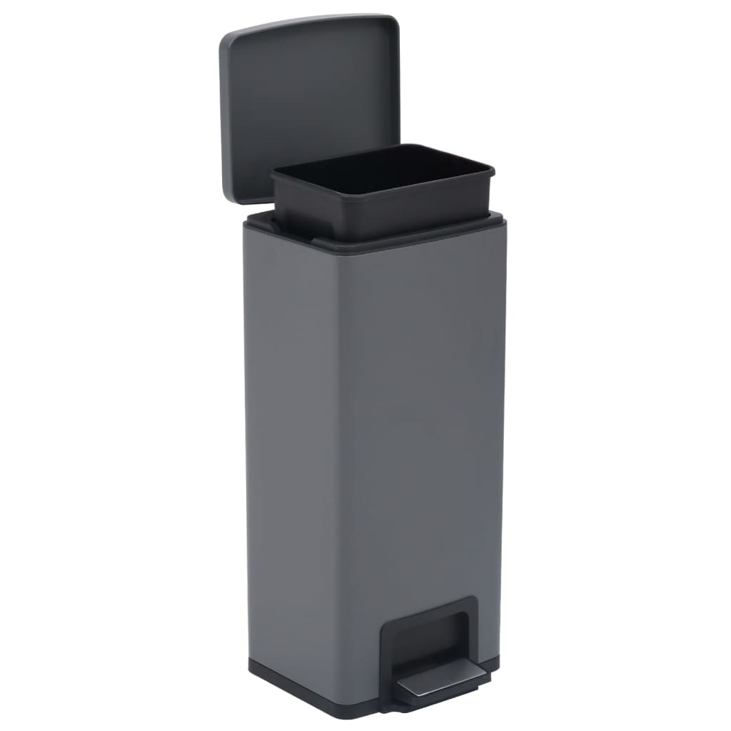 Mülleimer Mit Pedal Anti-Fingerabdruck 30 L Edelstahl