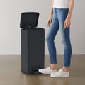 Mülleimer Mit Pedal Anti-Fingerabdruck 30 L Edelstahl