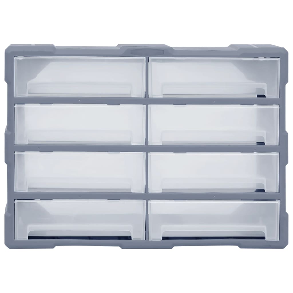 Multi-Schubladen-Organizer 8 Große Schubladen 52X16X37 Cm Grau