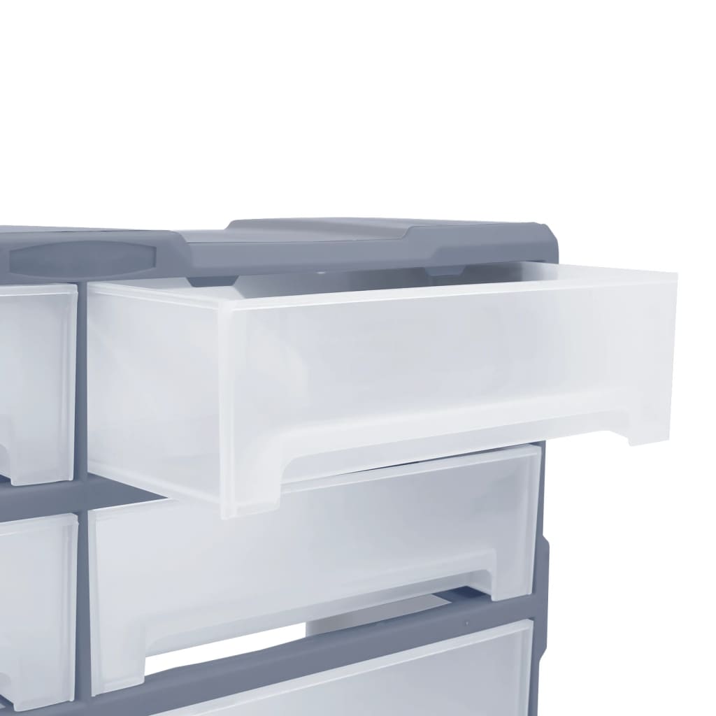 Multi-Schubladen-Organizer 8 Große Schubladen 52X16X37 Cm Grau