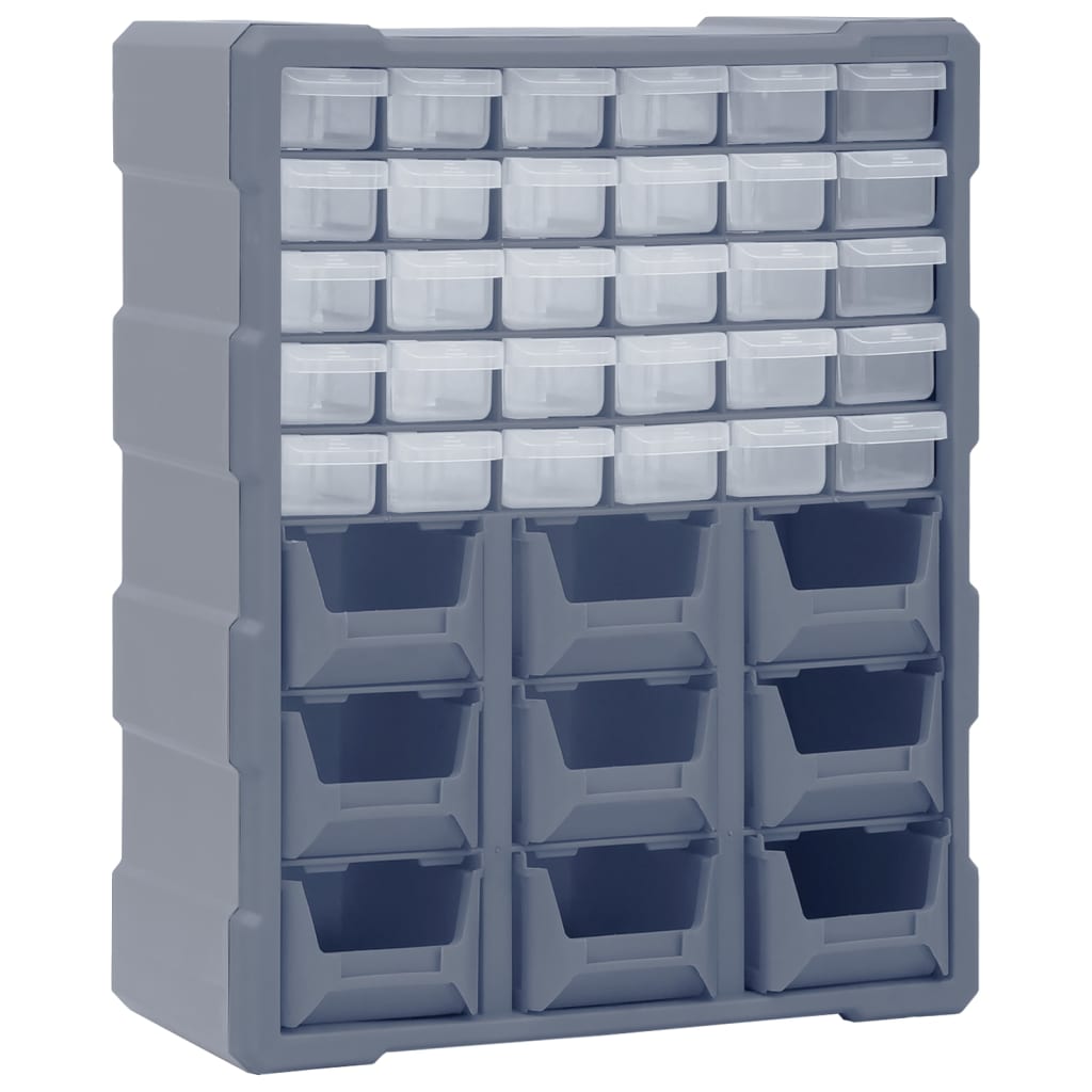 Multi-Schubladen-Organizer 8 Große Schubladen 52X16X37 Cm Grau
