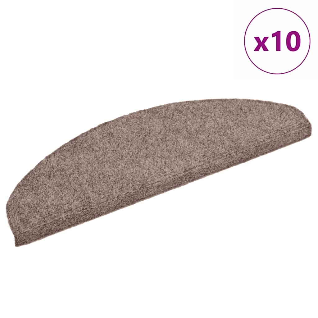 Stufenmatten Selbstklebend 10 Stk. Halbrund Groß Hellbraun