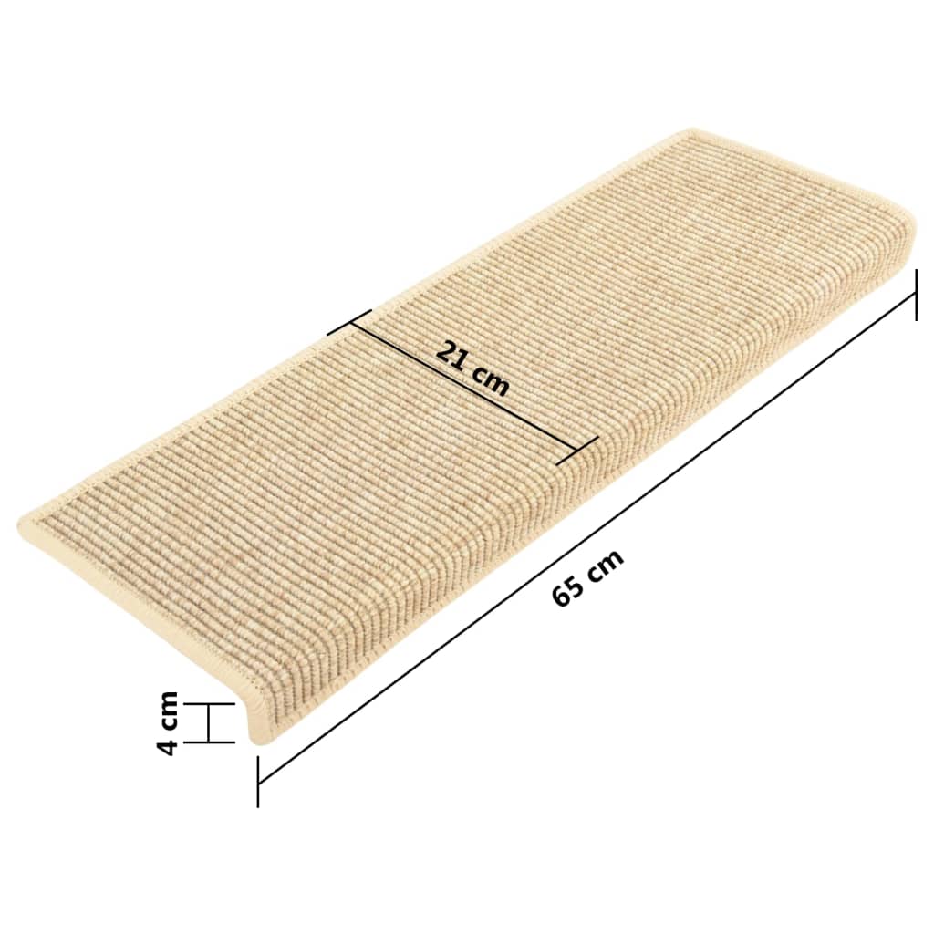 Stufenmatten 15 Stk. 65X21X4 Cm Rechteckiger Rand