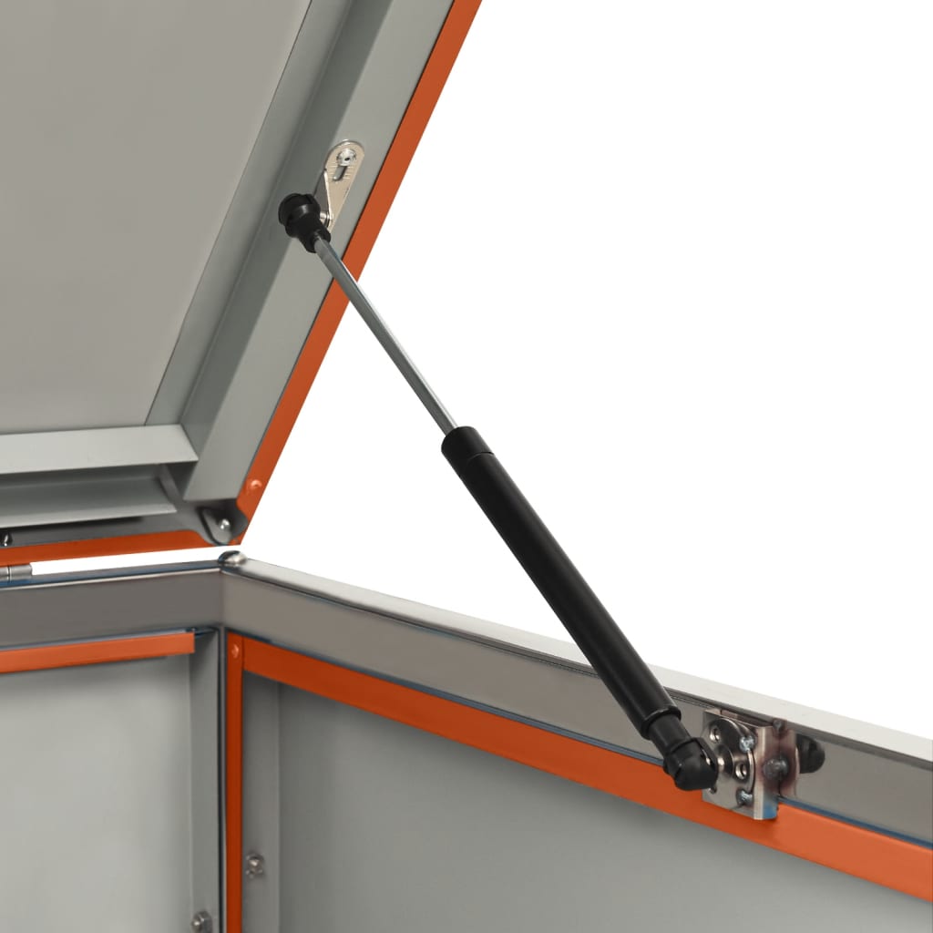 Mülltonnenbox Für 138X77,5X112,5 Cm Edelstahl Orange