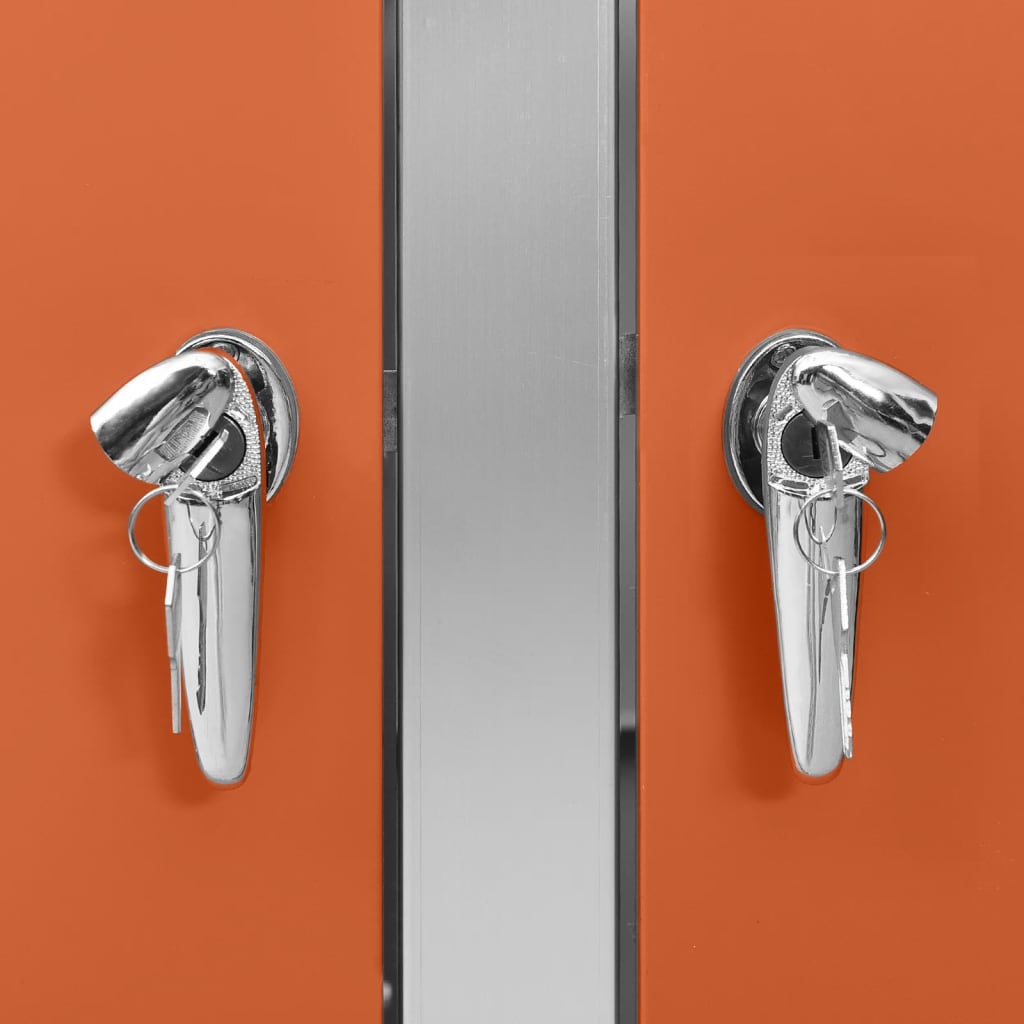 Mülltonnenbox Für 138X77,5X112,5 Cm Edelstahl Orange