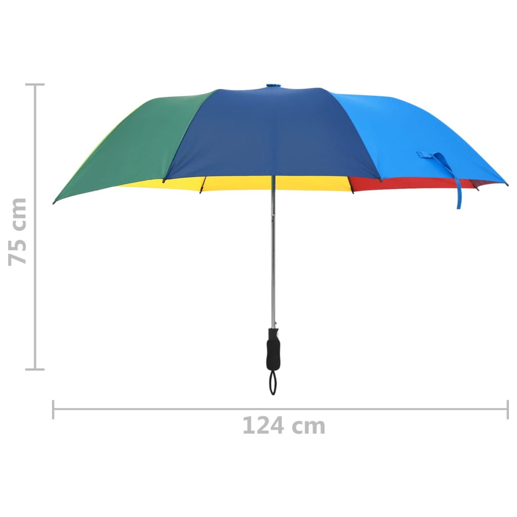 Faltbarer Regenschirm Automatisch Mehrfarbig 124 Cm