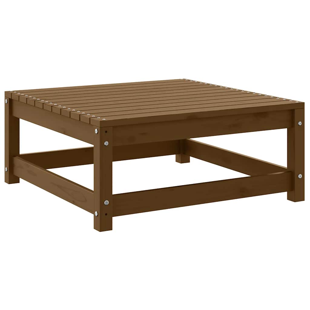 2-Tlg. Garten-Lounge-Set Massivholz Kiefer Honigbraun