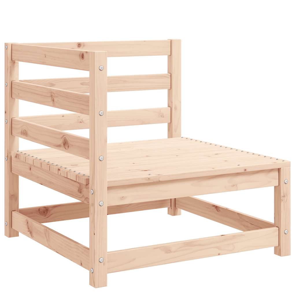 2-Tlg. Garten-Lounge-Set Massivholz Kiefer Natur