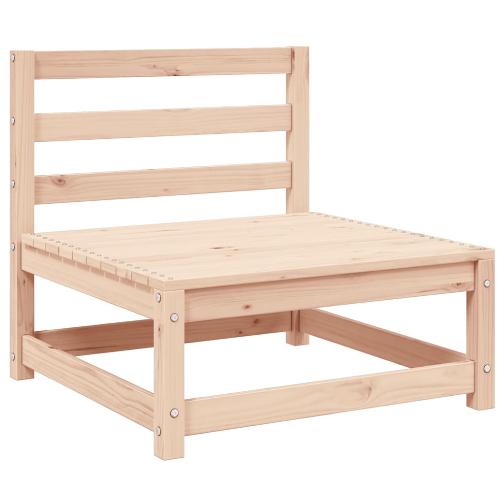 2-Tlg. Garten-Lounge-Set Massivholz Kiefer Natur