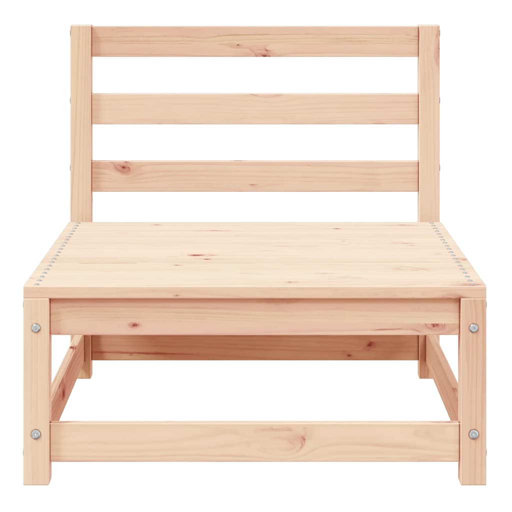 2-Tlg. Garten-Lounge-Set Massivholz Kiefer Natur
