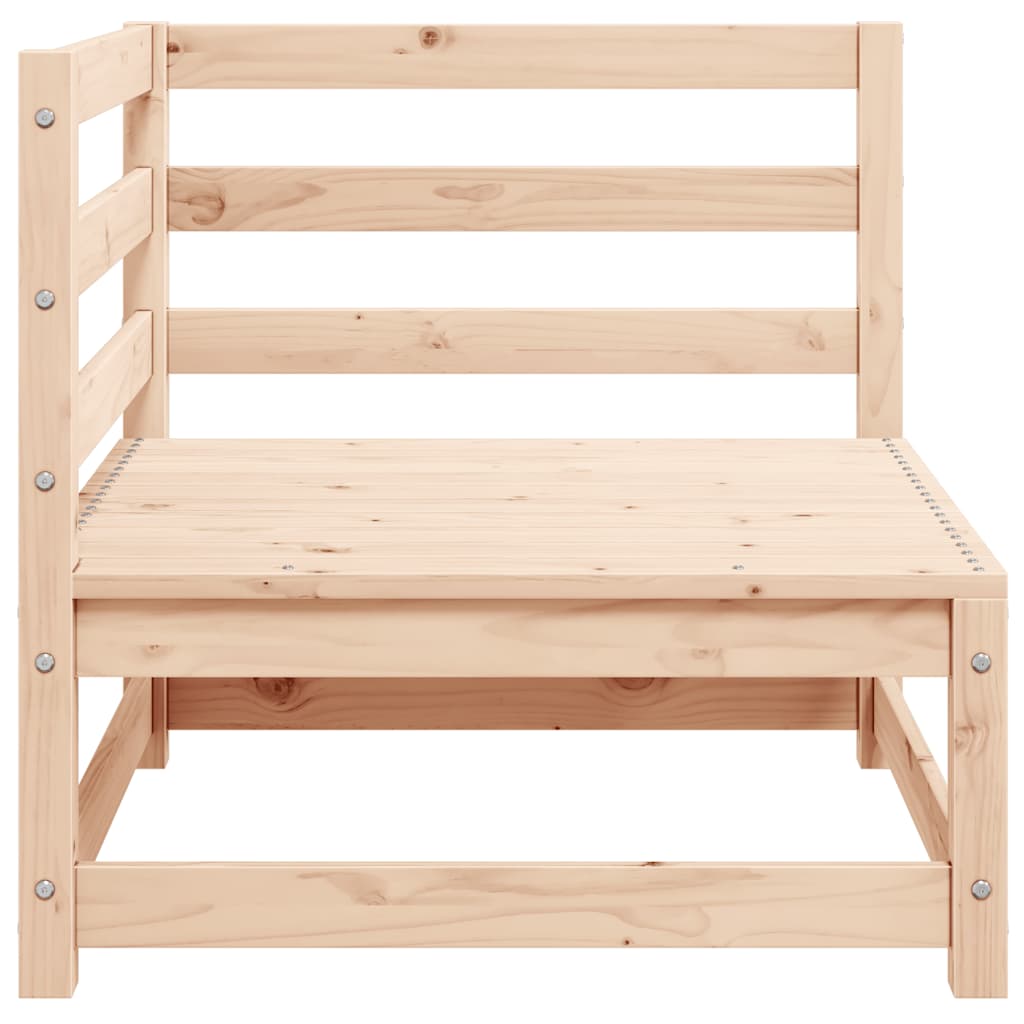 2-Tlg. Garten-Lounge-Set Massivholz Kiefer Natur