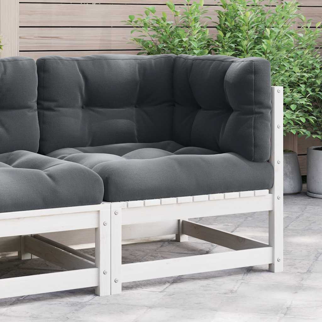 2-Tlg. Garten-Lounge-Set Mit Kissen Kiefer Massivholz