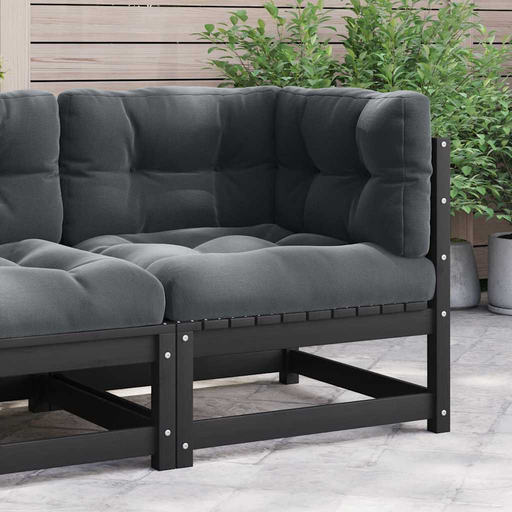 2-Tlg. Garten-Lounge-Set Mit Kissen Kiefer Massivholz