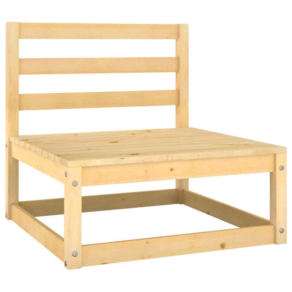 2-Tlg. Garten-Lounge-Set Mit Kissen Kiefer Massivholz