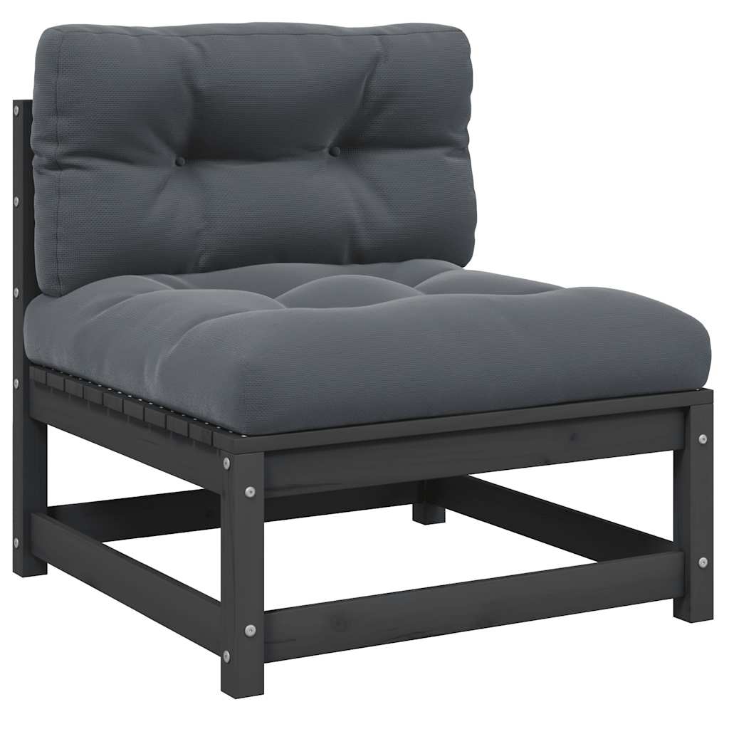 2-Tlg. Garten-Lounge-Set Mit Kissen Kiefer Massivholz