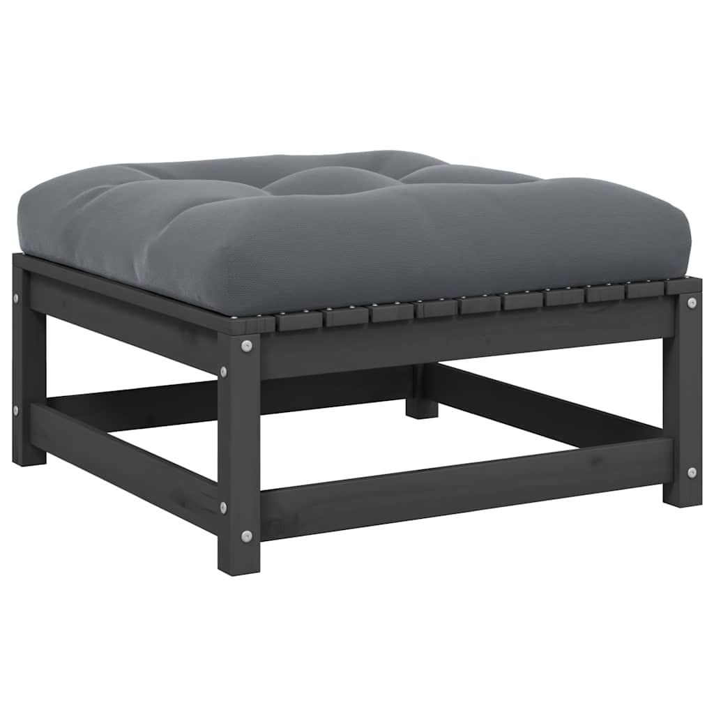 2-Tlg. Garten-Lounge-Set Mit Kissen Kiefer Massivholz