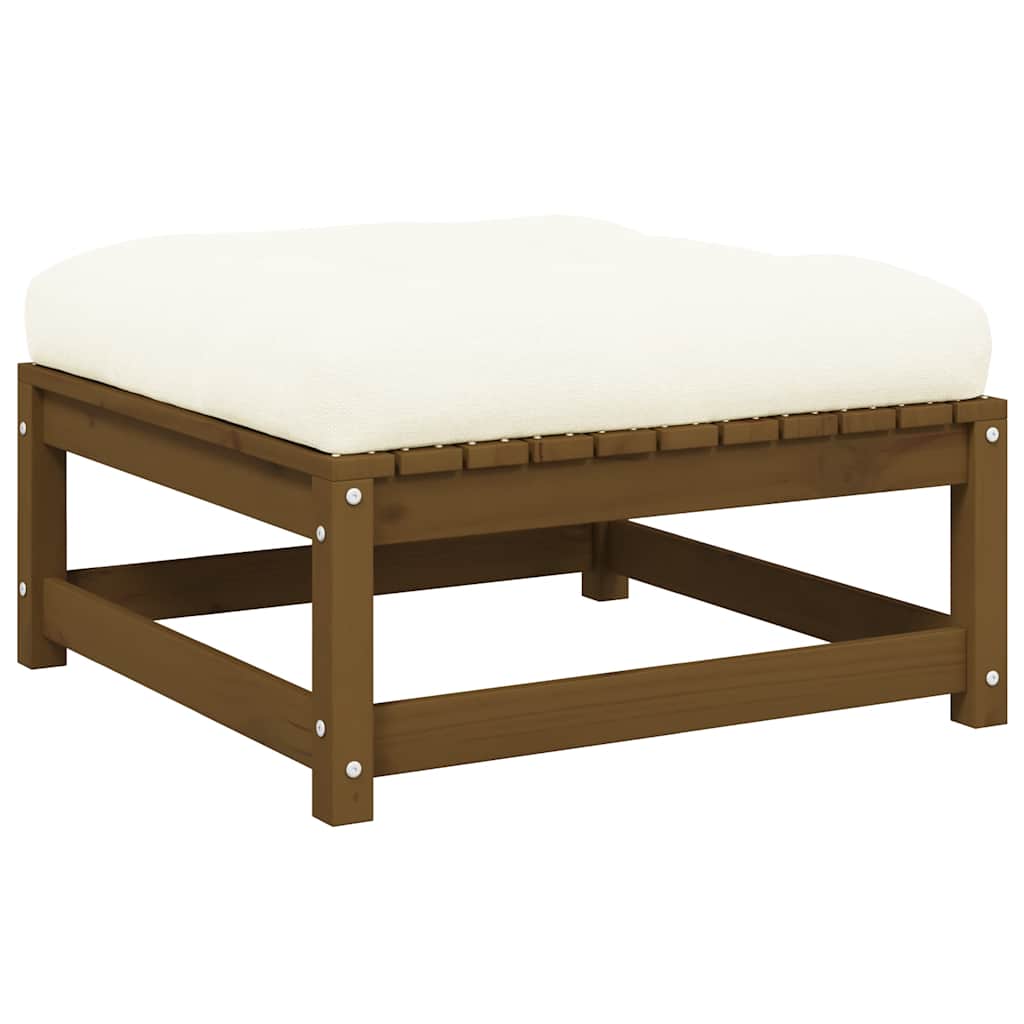 2-Tlg. Garten-Lounge-Set Mit Kissen Kiefer Massivholz