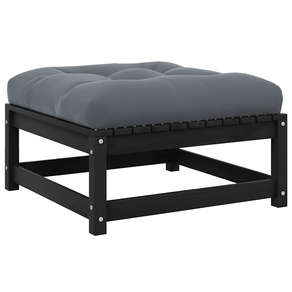 2-Tlg. Garten-Lounge-Set Mit Kissen Kiefer Massivholz
