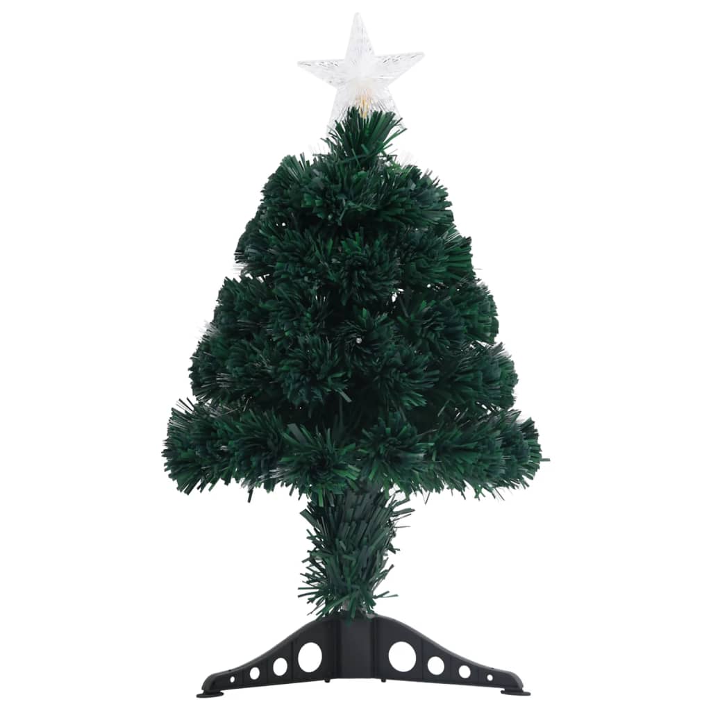 Vorbeleuchteter Weihnachtsbaum Mit Ständer Und Led 64 Cm Glasfaser