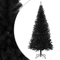 Künstlicher Weihnachtsbaum Mit Ständer 210 Cm Pvc Schwarz