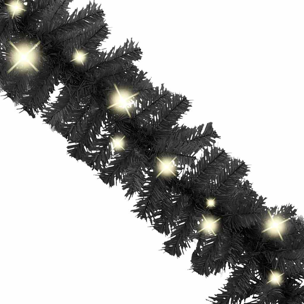 Weihnachtsgirlande Mit Led Schwarz
