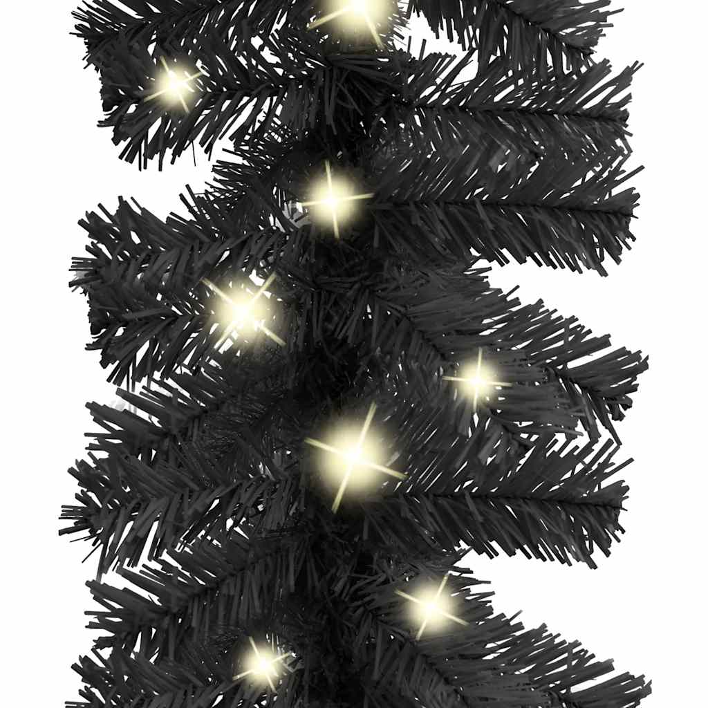 Weihnachtsgirlande Mit Led Schwarz