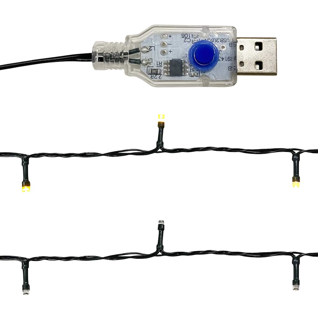 Weihnachtsgirlande Mit Led Schwarz