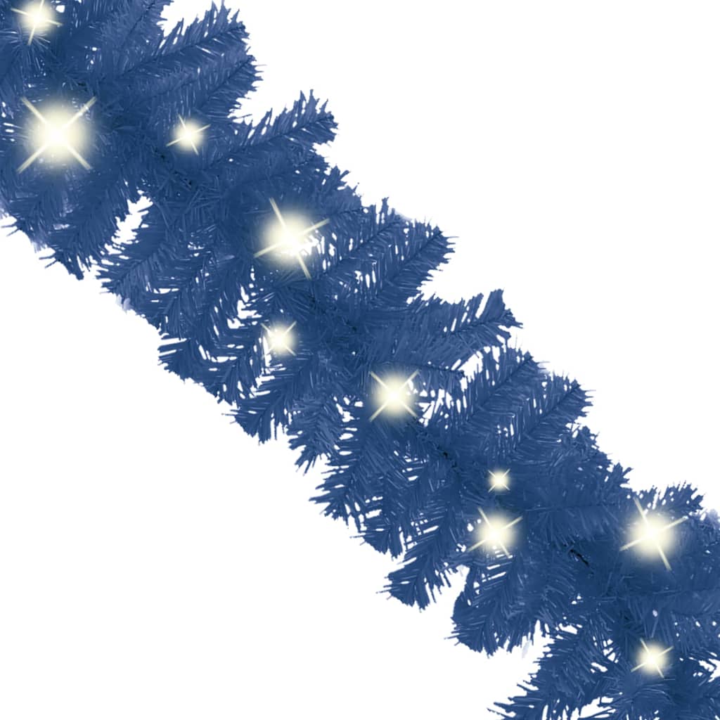 Weihnachtsgirlande Mit Led Blau