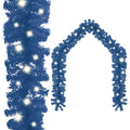 Weihnachtsgirlande Mit Led Blau