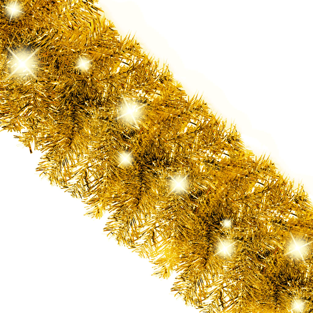 Weihnachtsgirlande Mit Led En Gold