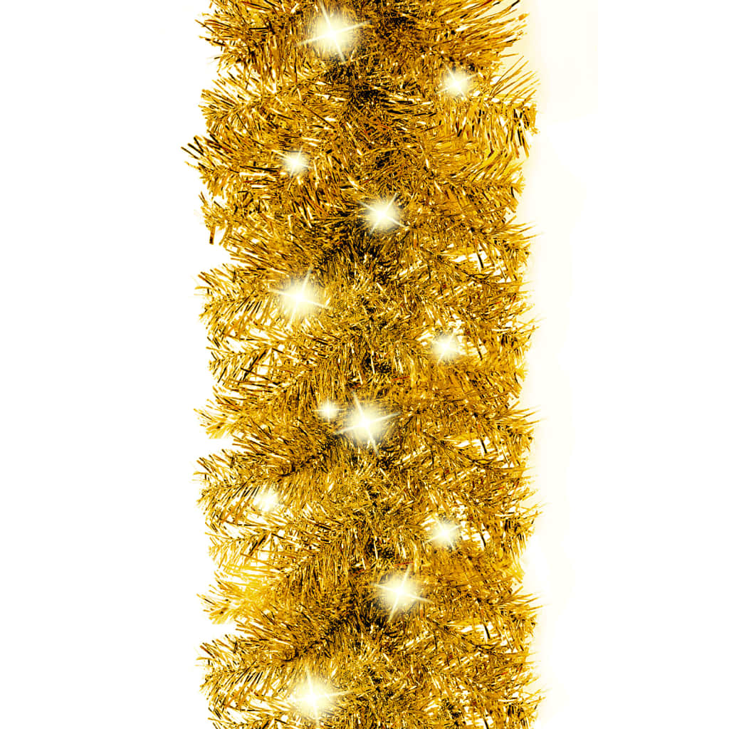 Weihnachtsgirlande Mit Led En Gold