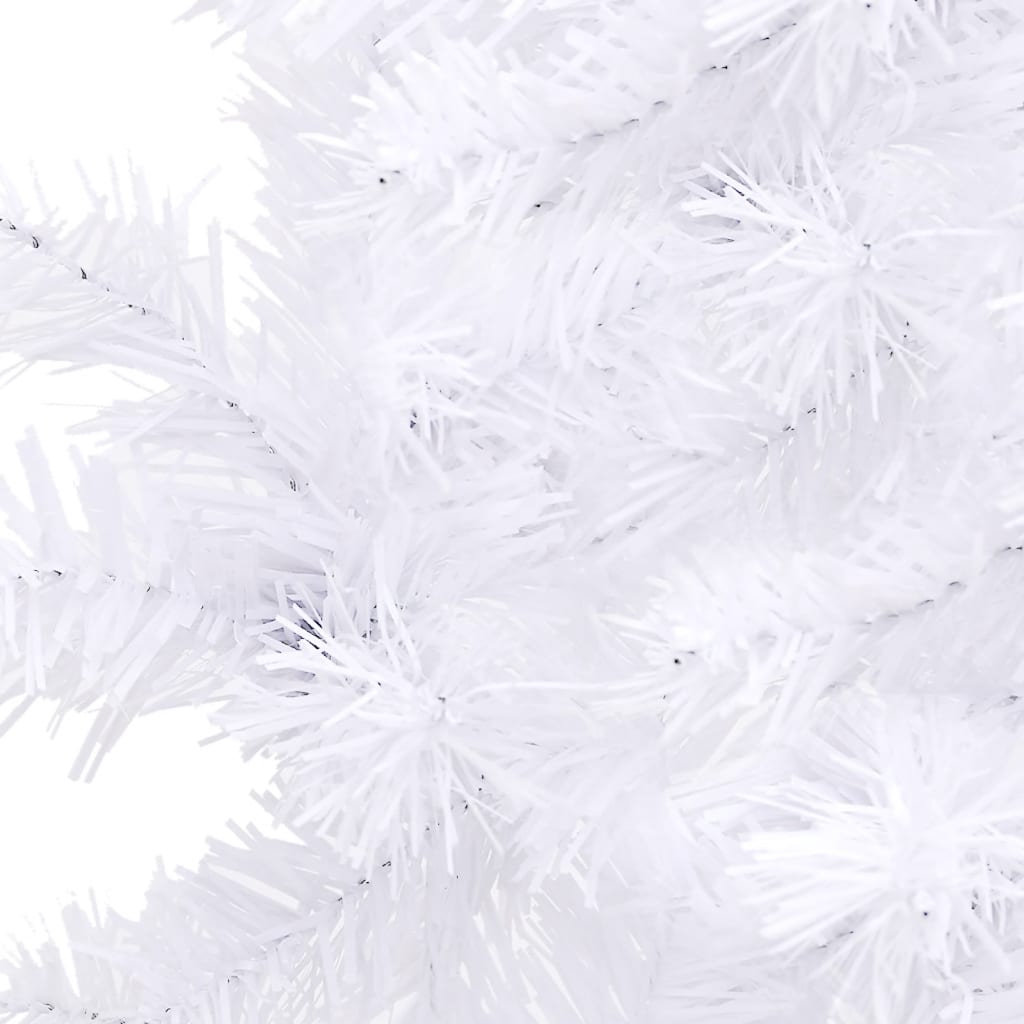 Künstlicher Eck-Weihnachtsbaum 240 Cm Pvc Weiß