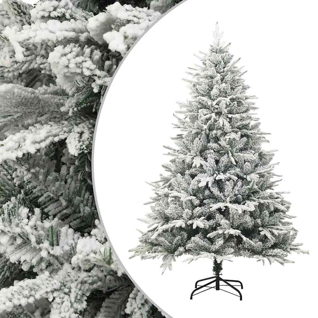 Künstlicher Weihnachtsbaum Beschneit Grün 180 Cm Pvc Pe