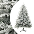 Künstlicher Weihnachtsbaum Beschneit Grün 180 Cm Pvc Pe