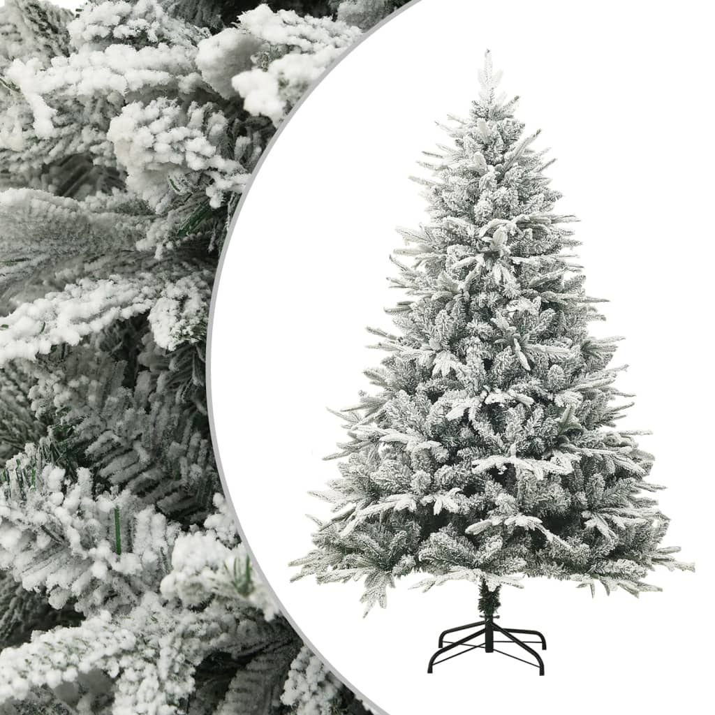 Künstlicher Weihnachtsbaum Beschneit Grün 180 Cm Pvc Pe