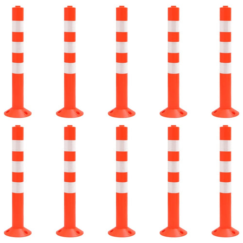 Absperrpfosten 10 Stk. 75 Cm Pe