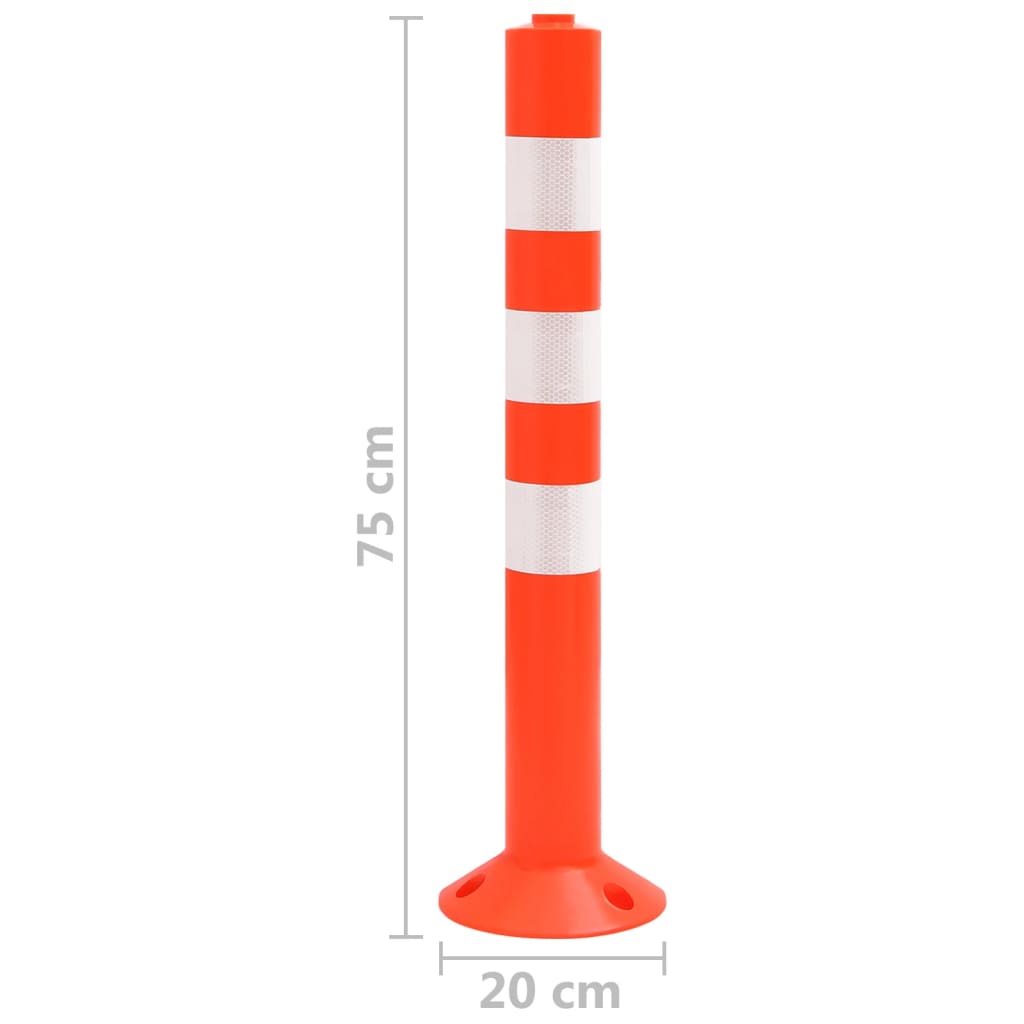 Absperrpfosten 10 Stk. 75 Cm Pe