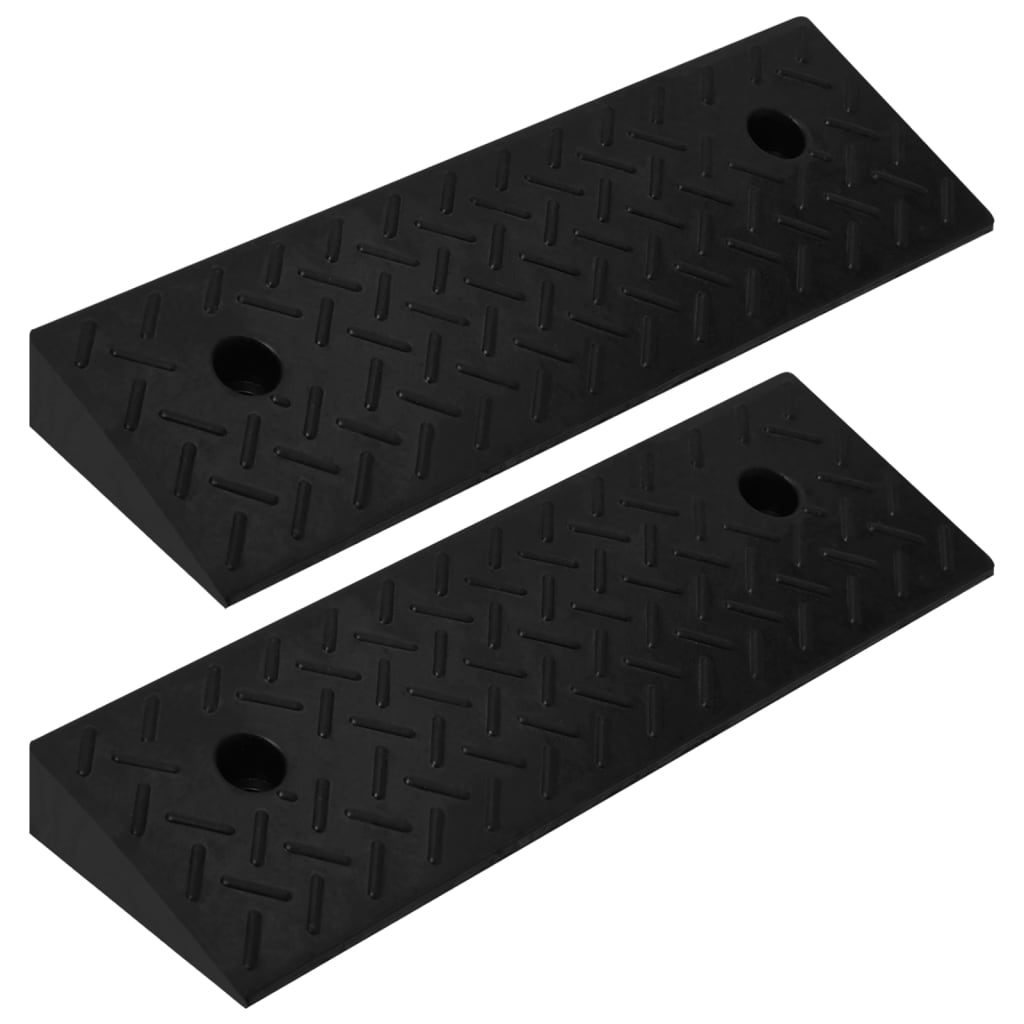 Bordsteinrampen 2 Stk. 50X17,5X5 Cm Gummi