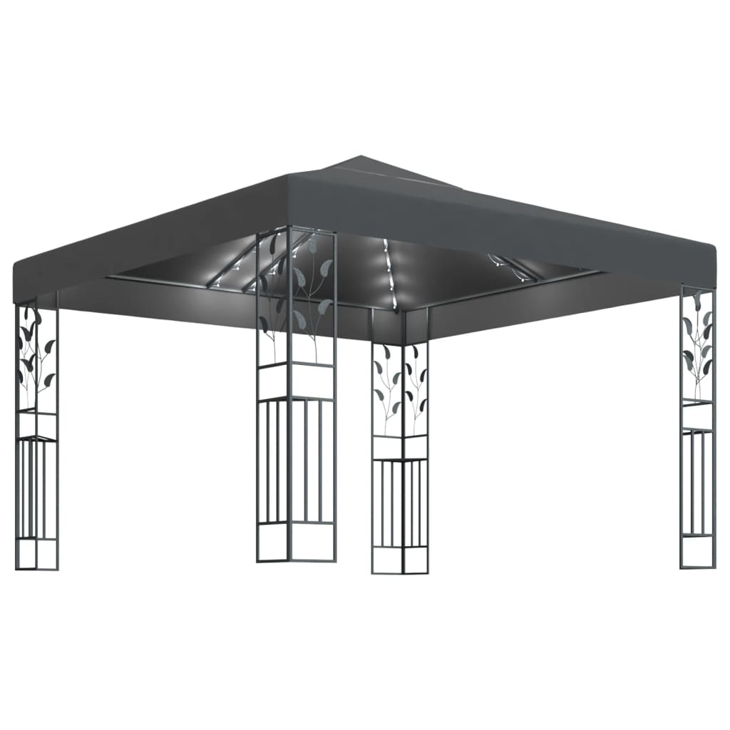 Pavillon Mit Led-Lichterkette 3X3 M