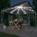 Pavillon Mit Led-Lichterkette Weiß