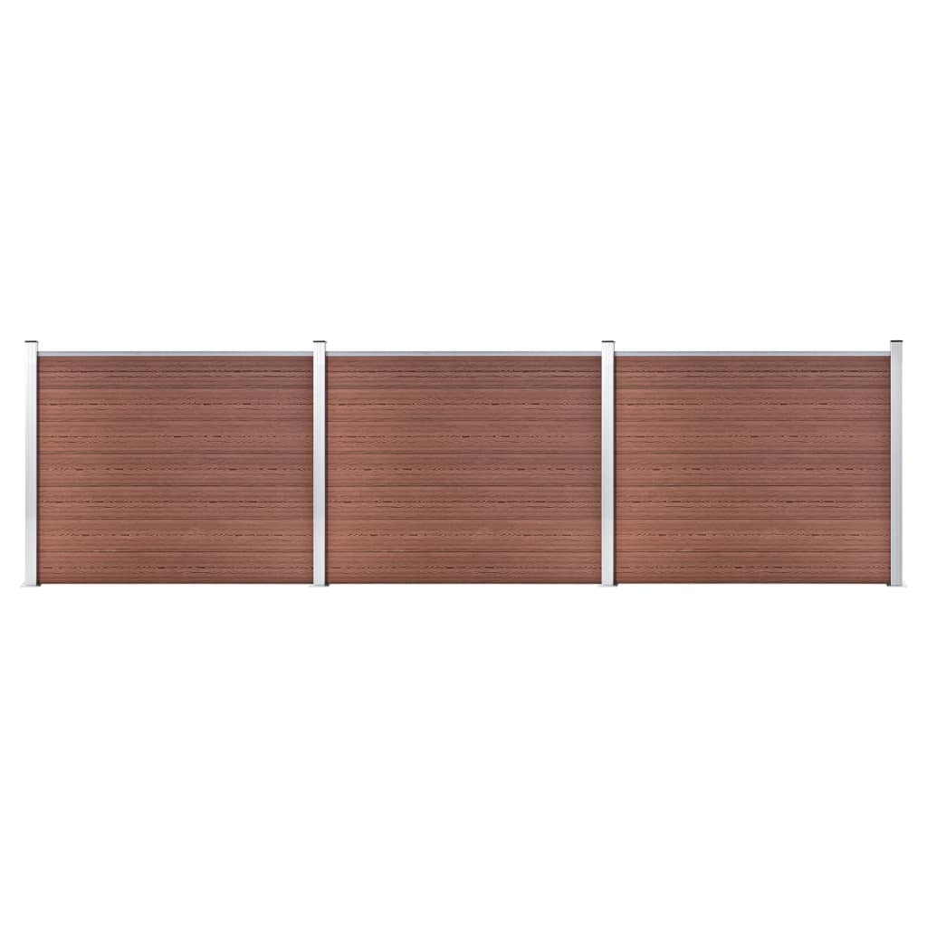 Zaunelement Set Wpc 699X146 Cm