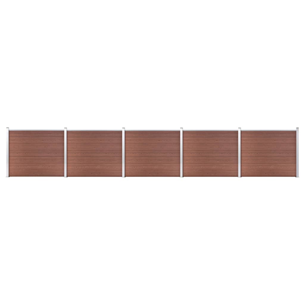 Zaunelement Set Wpc 699X146 Cm